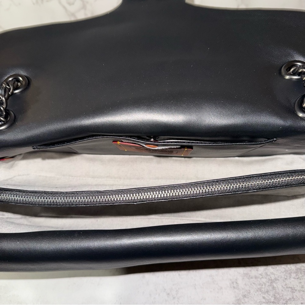 Coach Black Tabby 33 Quilted Nappa Leather Shoulder Bag CP151 - Picture 12 of 16